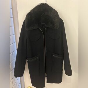 Blue Navy Topshop trench coat size S like new